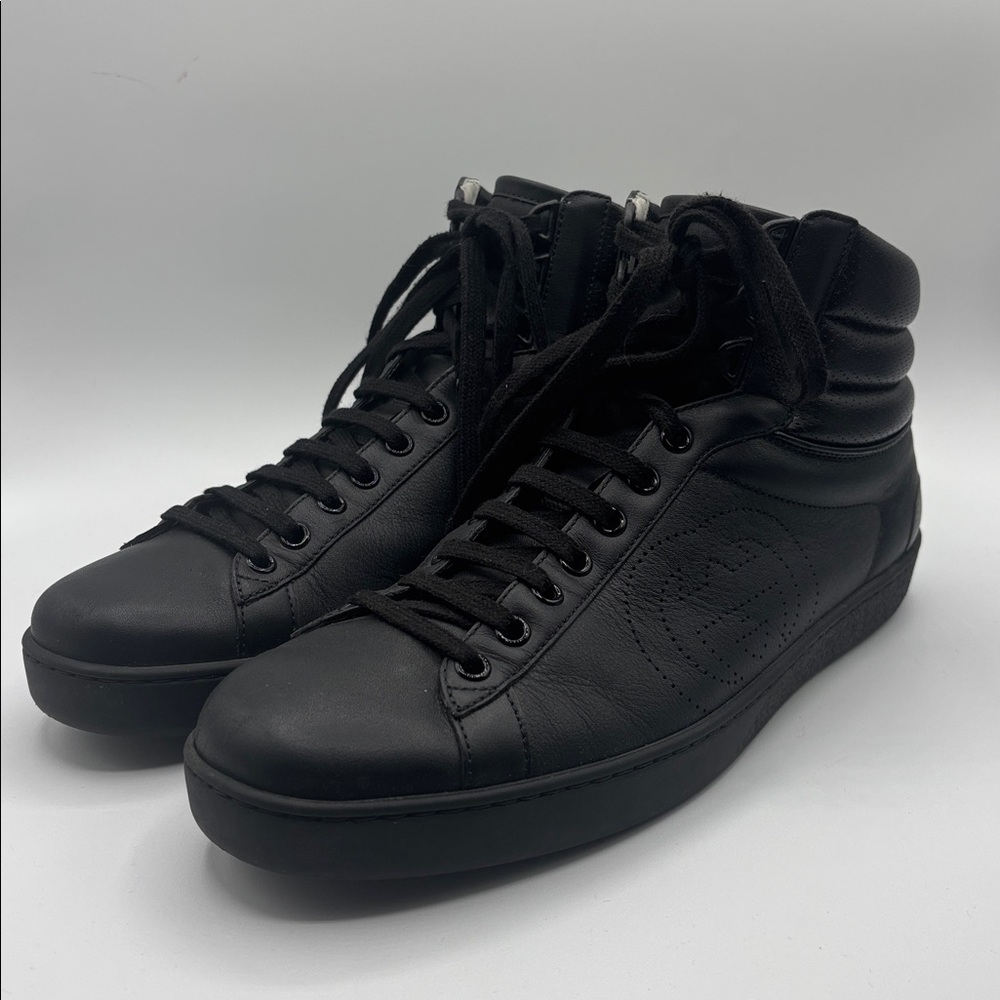 Gucci Ace High Top Sneaker Interlocking G Logo 8 - Picture 2 of 11